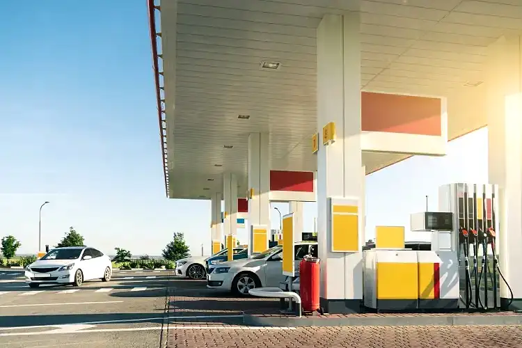 Concrete Pads Around Gas Pumps