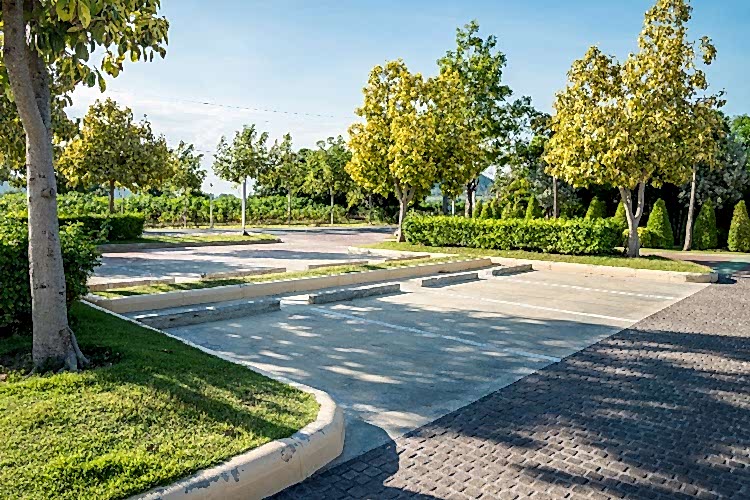 Concrete Parking Pads and Sidewalks